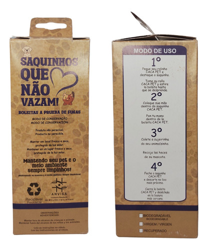Kit Refil 600 Biodegradável Cata Caca Saquinhos Higiênicos - Imagem 3