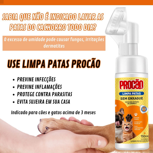 LIMPA PATAS COM ESCOVA - 150 ML - Imagem 5