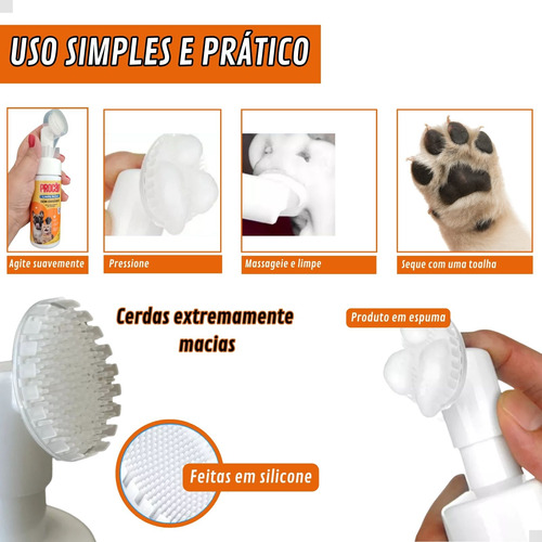 LIMPA PATAS COM ESCOVA - 150 ML - Imagem 7